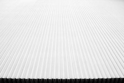 White corrugated metal roofing material