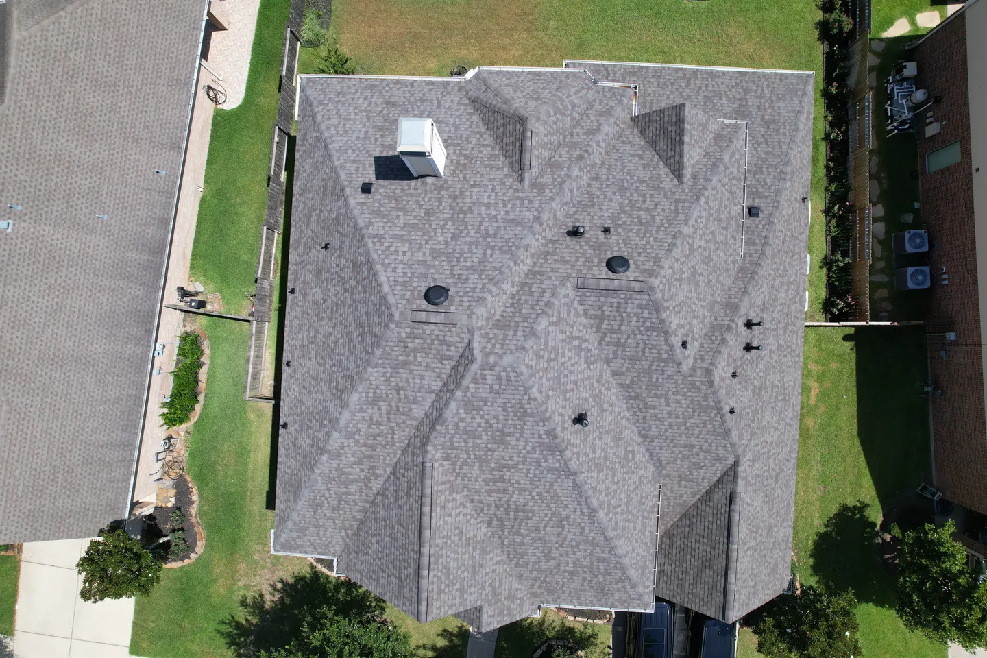 Completed roof